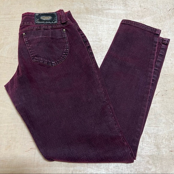 Ultradescaderado plus STOP jeans burgundy size 6 tall - Picture 1 of 8